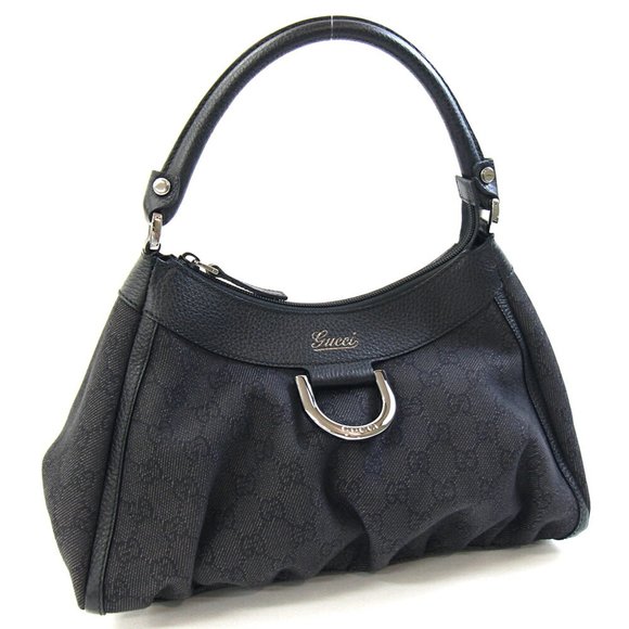 GUCCI Black Leather Shoulder Bag - Picture 1 of 7
